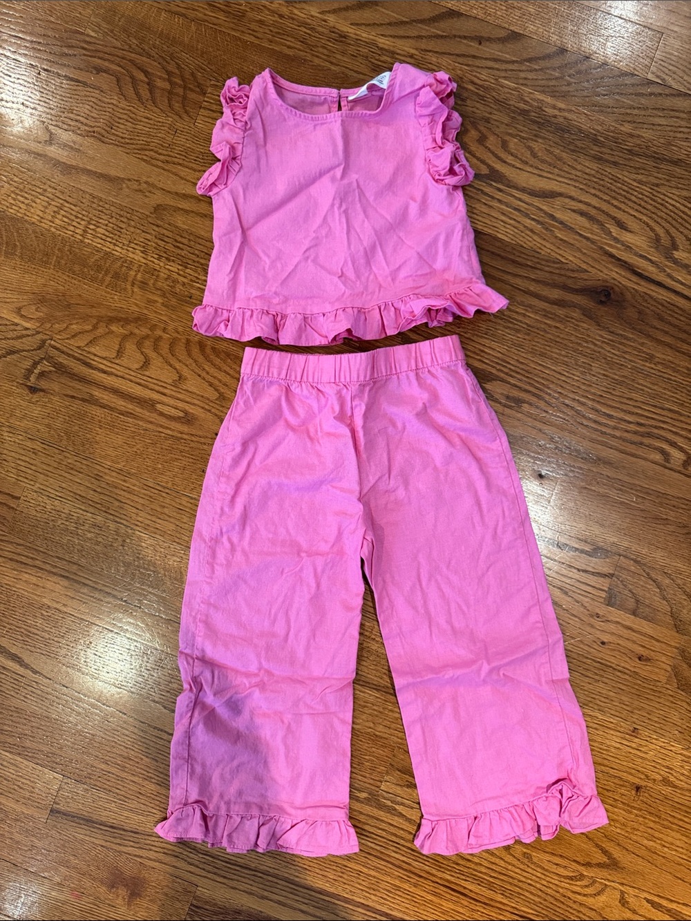 H&M Pink Ruffle Kids Matching Set